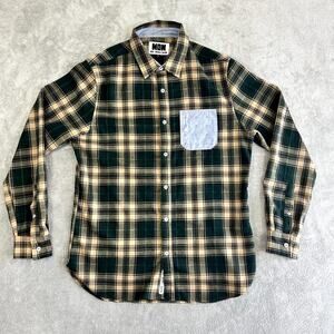 Won Woolf Originals New York Plaid Flannel Button Up Shacket Men's L